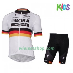 Kind Fietskleding (Fietsshirt + Fietsbroek Kort) 2017 Bora-Hansgrohe Duits kampioenschap Kids